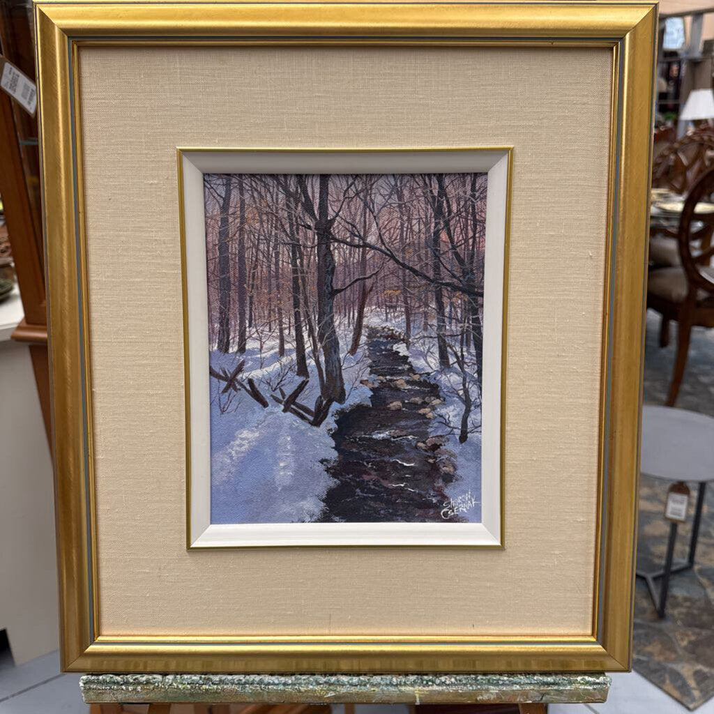 "The Brook Runs Freely" Origional Art By Sharon Csernak