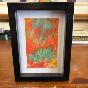 Wax Medium Art "Jump" by Laura Moreland