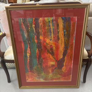 Original - Abstract in Reds by Vickie Martin