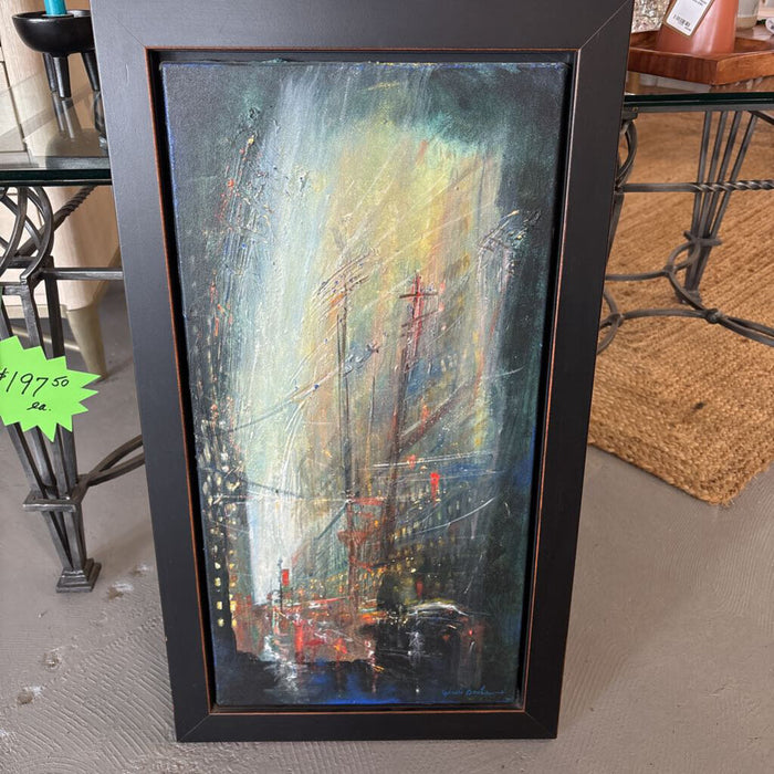 Original - Faux Follets "City Scene" by Giselle Boulianne