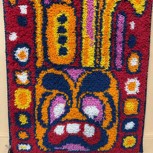 Handmade Rug-Hook MCM Wall Hanging
