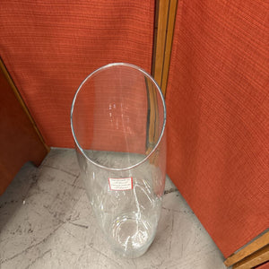 Glass Vase w Slanted Opening