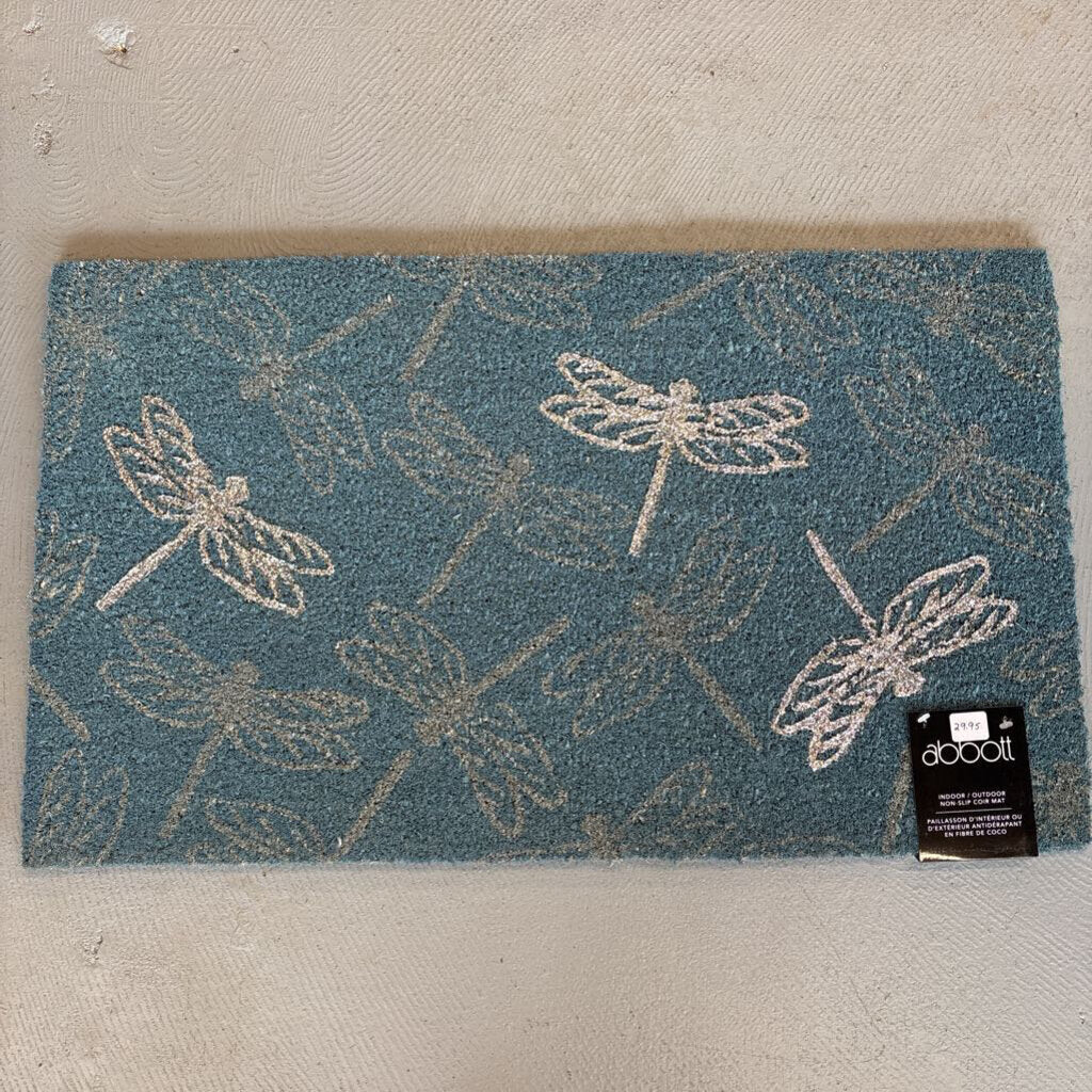 Silver Dragonfly Doormat