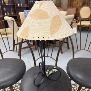 Table Lamp w Metal Base, Paper Shade