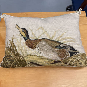 Duck Needlepoint Cushion