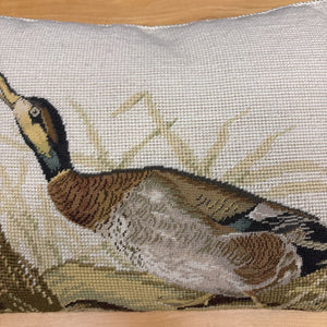 Duck Needlepoint Cushion