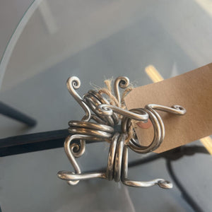 Pewter Napkin Rings- Set Of 4