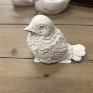 Cream Ceramic Bird Figurine