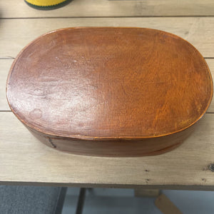 Oval Wood Storage Box