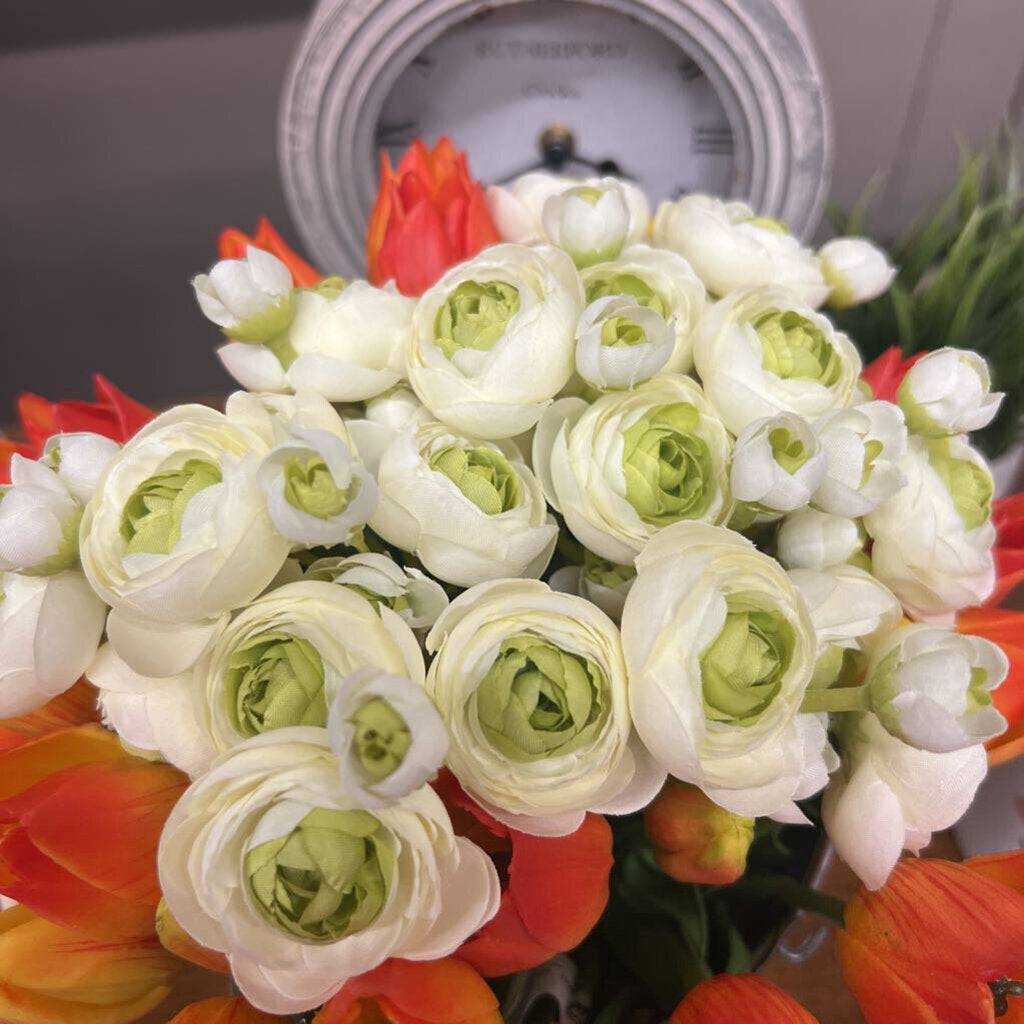 Green Ranunculus - 6 Stems/Bundle 11" 972GR