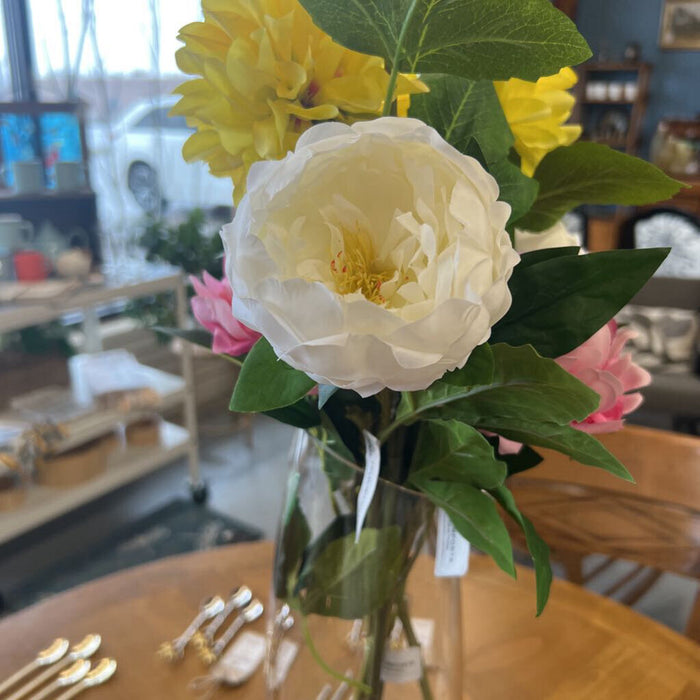 White Fresh Touch Peony Spray 22.5" 997W
