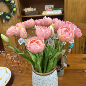 Fresh Touch Pink Peony Tulip Bundle - 5 Stems 18: 10183PK