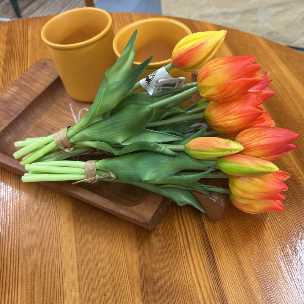 Fresh Touch Mini Wild Orange Tulip Bunch 10" (5 Stems) 10187O