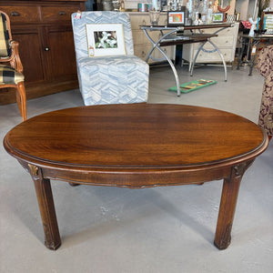 Walnut Oval Coffee Table