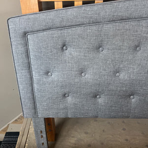 Light Gray Upolstered King Headboard