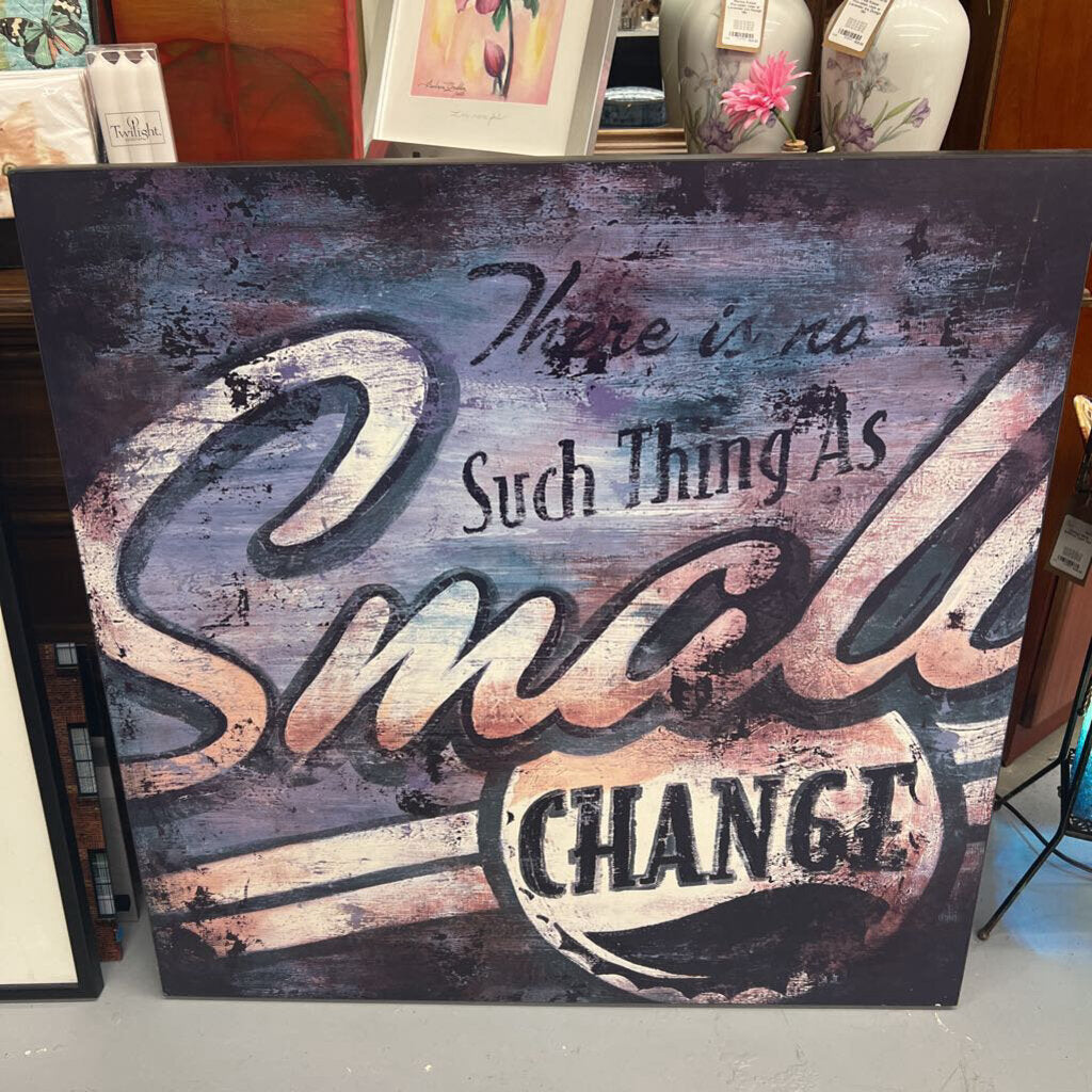 'Small Change" Artwork On Wood