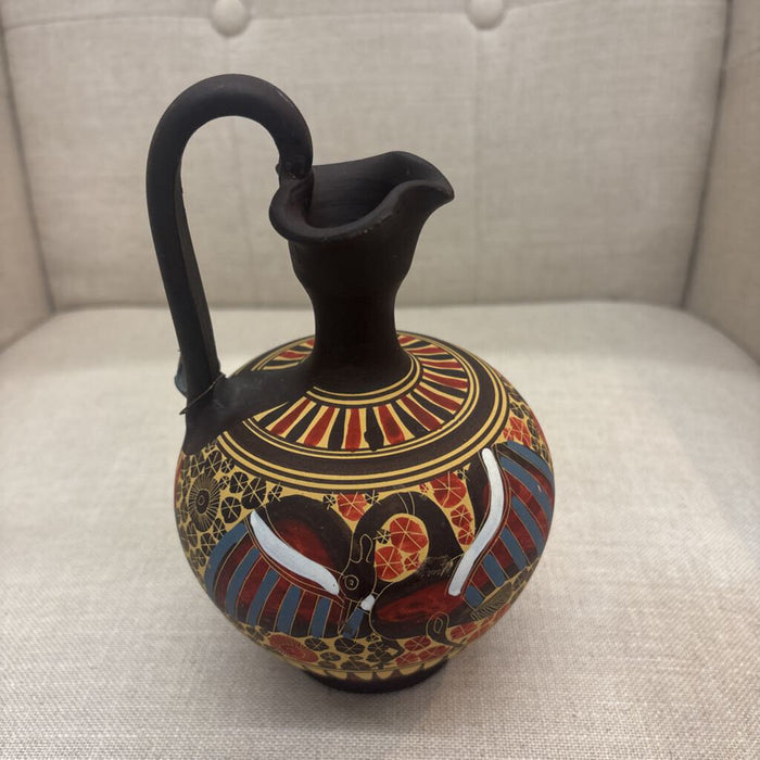 Hand Painted Copy of Corinthian Pottery Vase