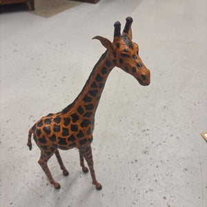 Leather Wrapped "Mom & Baby" Giraffe