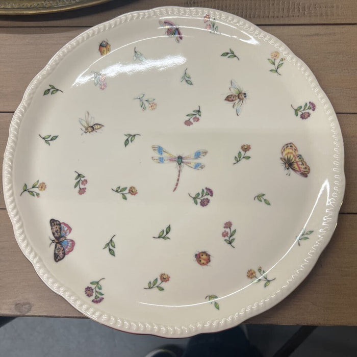 Porcelain Platter- "Garden Whispers"