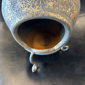 Freestanding Cast Iron Chiminea w Base