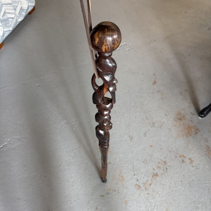 African Wood Carved Walking Stick