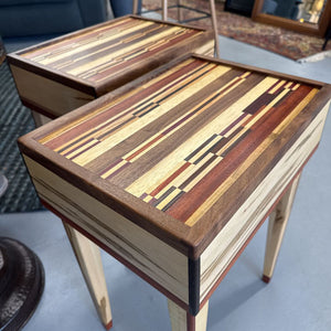 Solid Hardwood Side Table LOCAL ARTIST Mark Brown