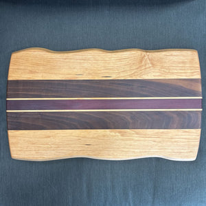 Solid Hardwood Rect. Cutting/Charcuterie Board LOCAL ARTIST Mark Brown