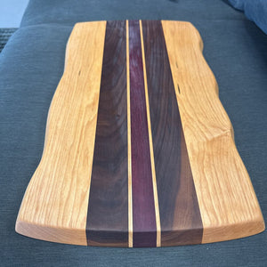Solid Hardwood Rect. Cutting/Charcuterie Board LOCAL ARTIST Mark Brown