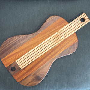 4 String Guitar Serving Board LOCAL ARTIST Mark Brown