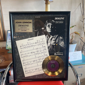 John Lennon Ltd Edition 24K Gold Plated Record