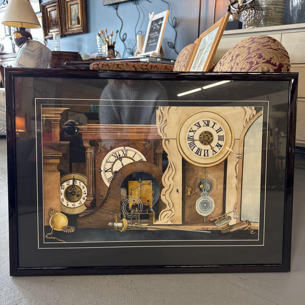 Original Watercolour - Clocks by Marilyn Goslin (Muskoka)