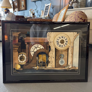 Original Watercolour - Clocks by Marilyn Goslin (Muskoka)