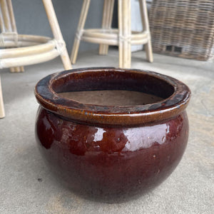 Rust Coloured Pottery Planter