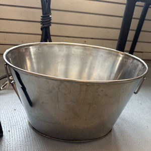 Silver Coloured Metal Bucket