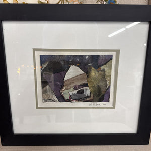 Original Collage by Alec Patterson - in Black Frame