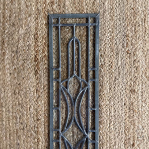 Clear Stained Glass Wall Decor in Metal Frame