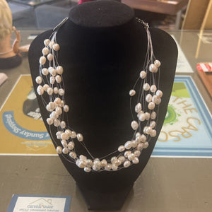 Mulit Strand Pearl NecklaceBy Lia Sophia