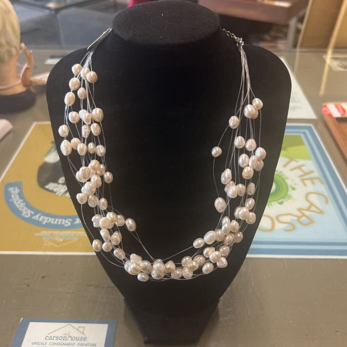 Mulit Strand Pearl NecklaceBy Lia Sophia