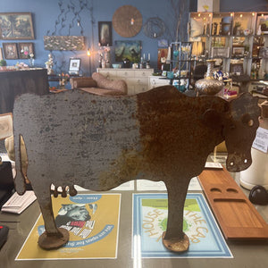 Metal Cow-Made From Old Propane Tank-Local Artisan