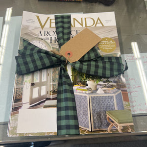 Veranda Magazines Wrapped w Ribbon