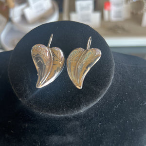 Birks Jeweller's Silver Leaf Earrings