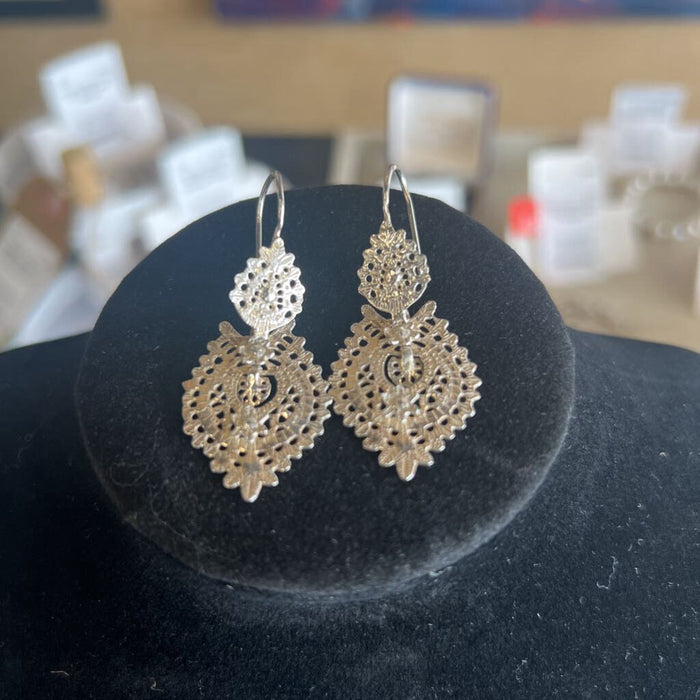 Silver Portugese Gypsy Earrings