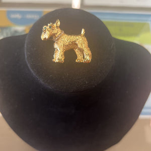 Schnauzer Dog Brooch