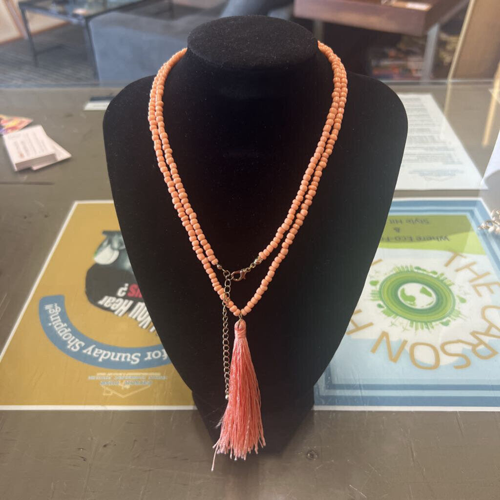 Peach Reef Coral Necklace