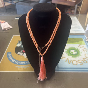 Peach Reef Coral Necklace