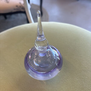 Hand Blown Glass Perfume Bottle - Lavender Tint