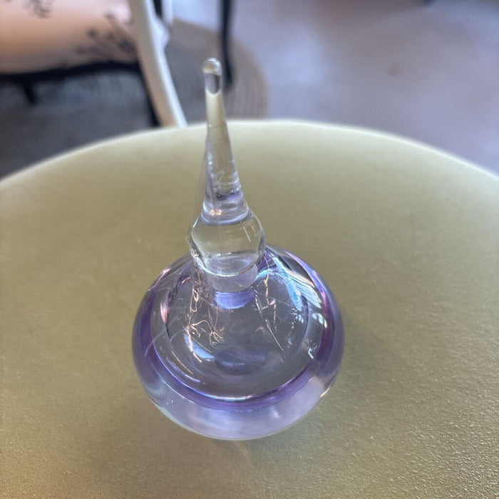 Hand Blown Glass Perfume Bottle - Lavender Tint