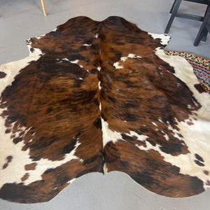 Cowhide Rug - Multi-Colour Brown & Tan (Quebecuir)