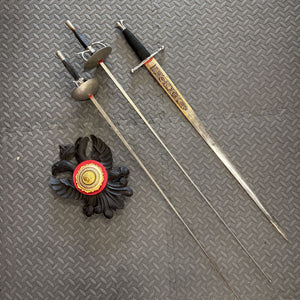 TOLEDO Vintage 3 Pce. Fencing Set w Crest - Foil, Epee, Sabre SPAIN