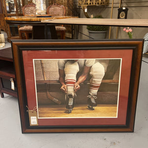 Lacing Up Skates- Framed Print